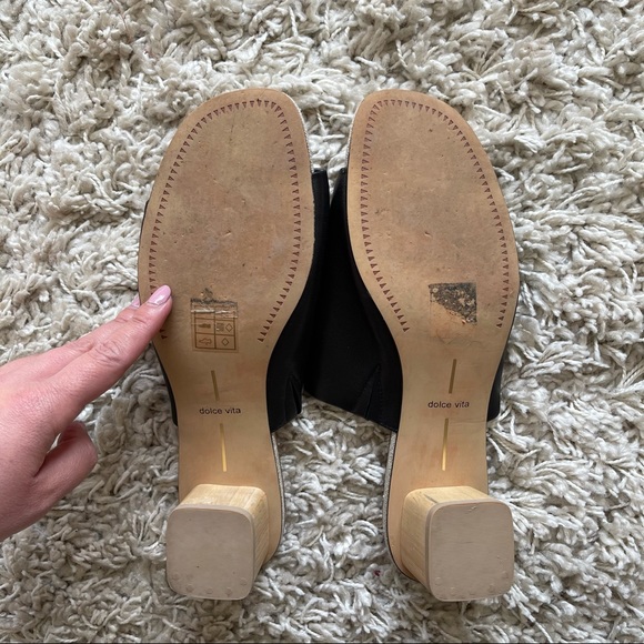 Dolce Vita Leather Kaira Block Heel Sandals - Picture 7 of 13